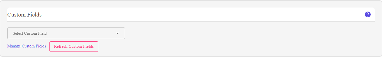 The Custom Fields section of the listing editor