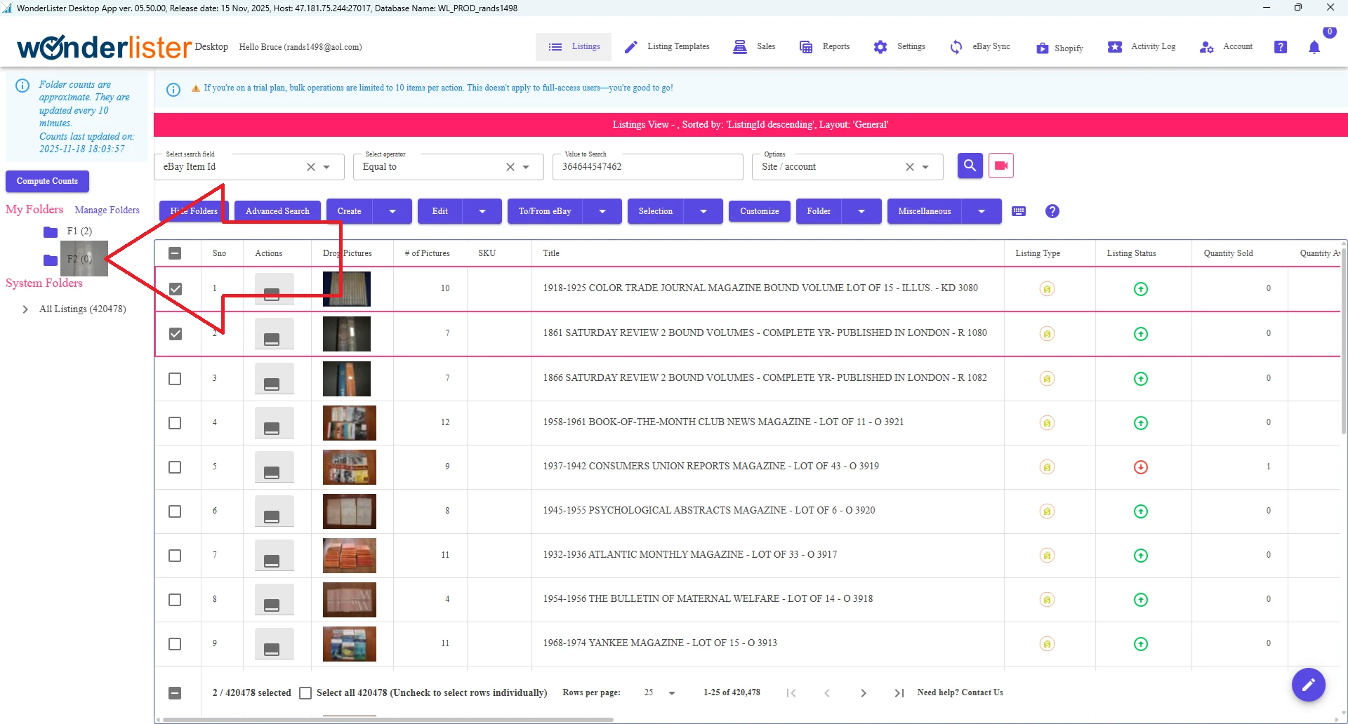 How can I add listings to my folder? 1 How can I add listings to my folder 1